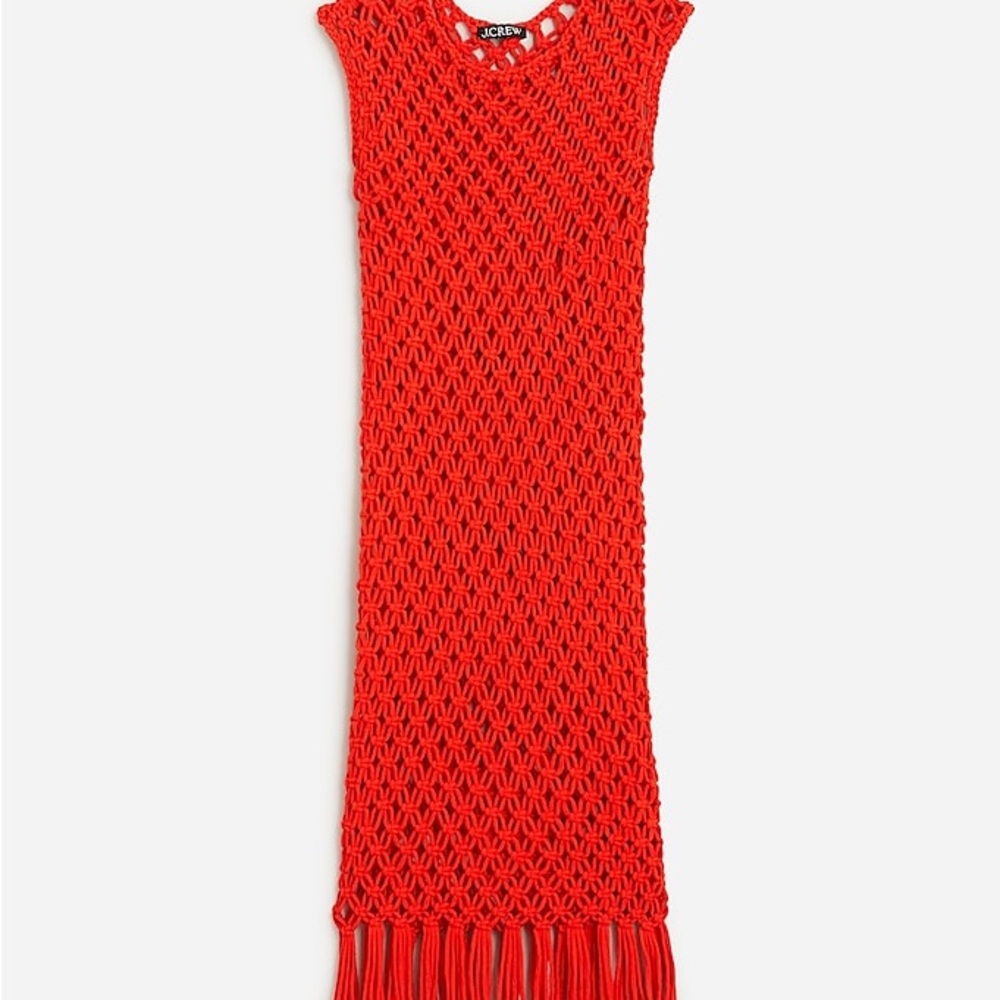 J.Crew Macramé Crochet MIDI Dress